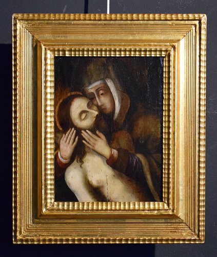 "Pietà"  - Oil on panel